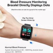 Heart Rate and Blood Pressure Monitor Smartwatch